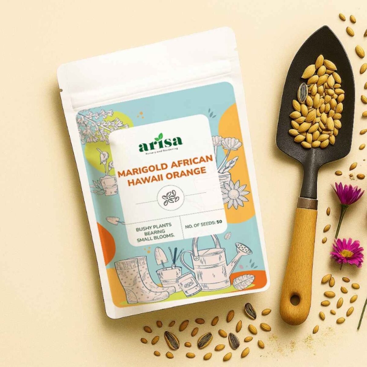 Marigold African Hawaii Orange Seeds Marigold African Hawaii Orange Seeds