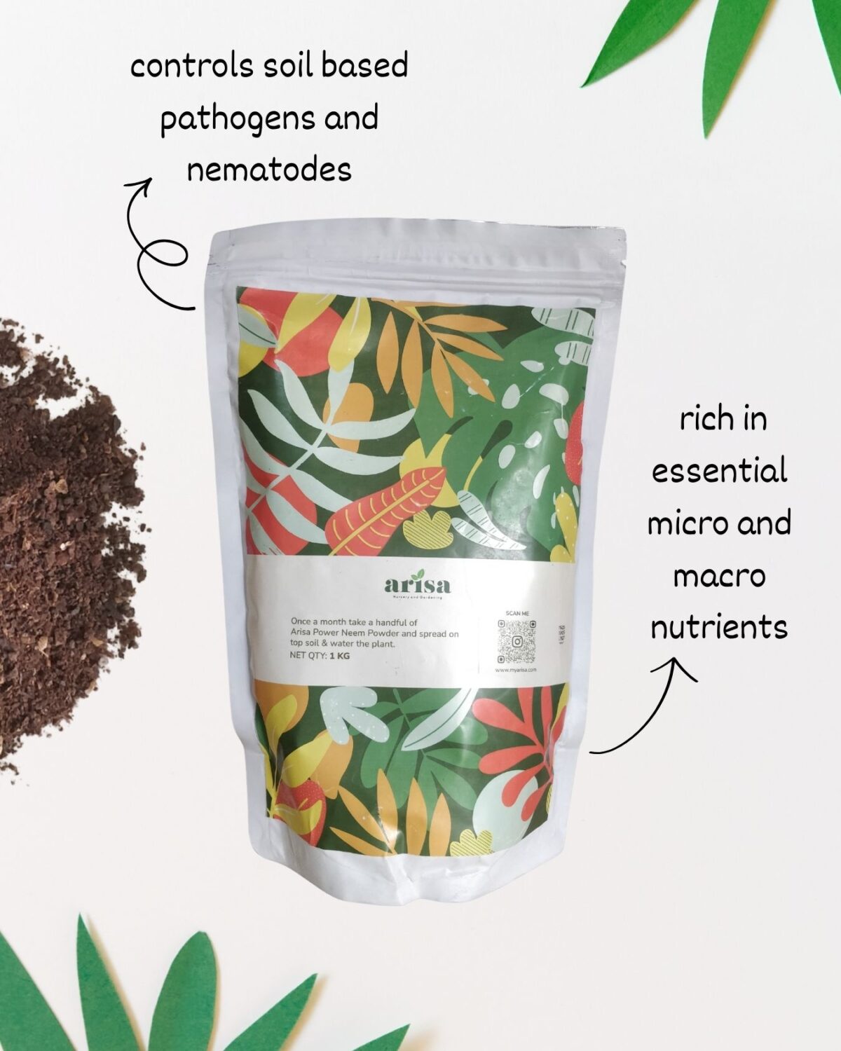Arisa Power Neem Seed Powder for plants 2